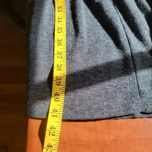 ZARA Gray Tiered Sweater Midi Dress Women's S Minimalist Quiet Luxury Modest - Picture 13 of 13